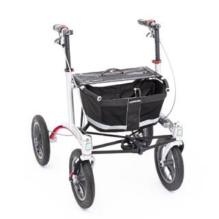 Rollator Walker 12er M/L black/black/grey