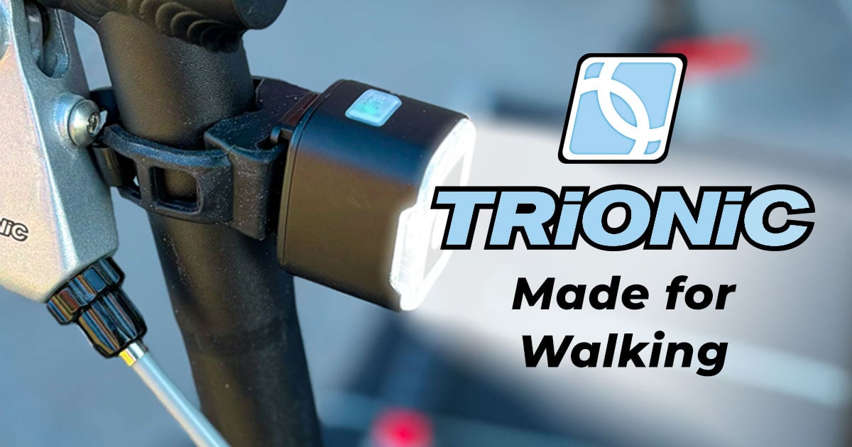 Trionic Films LED Safety Lights for Rollators, Walking Aids & Bikes | Trionic