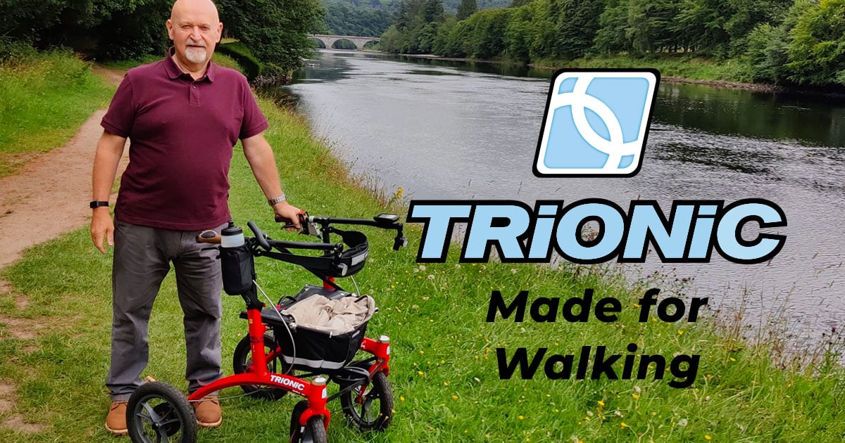 Trionic Rollator Walker & Rollator Dimensions — Size Chart, Width & Height | Trionic | USA