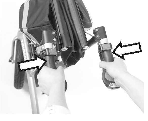 2. Push the two grips handles fully together.